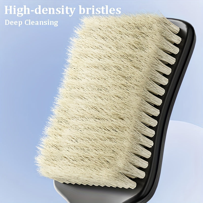 LHM Long Handle Back Scrubber Shower Brush - Exfoliating Bath Brush with Soft Bristles, Improved Skin Health, Anti-Slip Grip for Women/Men/Elderly, Hanging Hole for Storage, Body Scrubber for Hard to Reach Areas