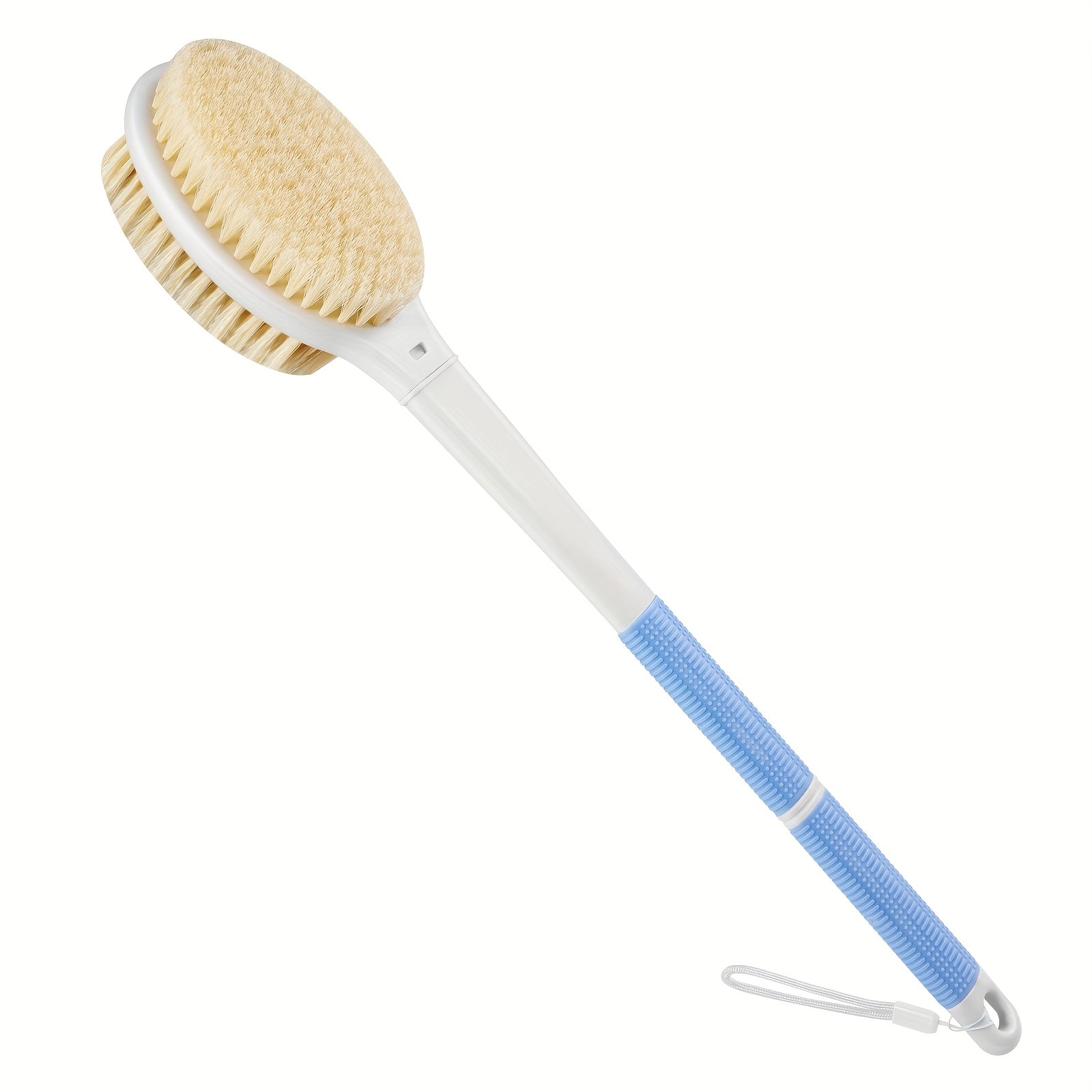 Flexible Bath Brush with Non-Slip Handle and Hanging Rope - Durable Bristles for Gentle Exfoliation, Perfect for Shower or Spa Use, Easy to Clean and Store, Shower Brush for Bod