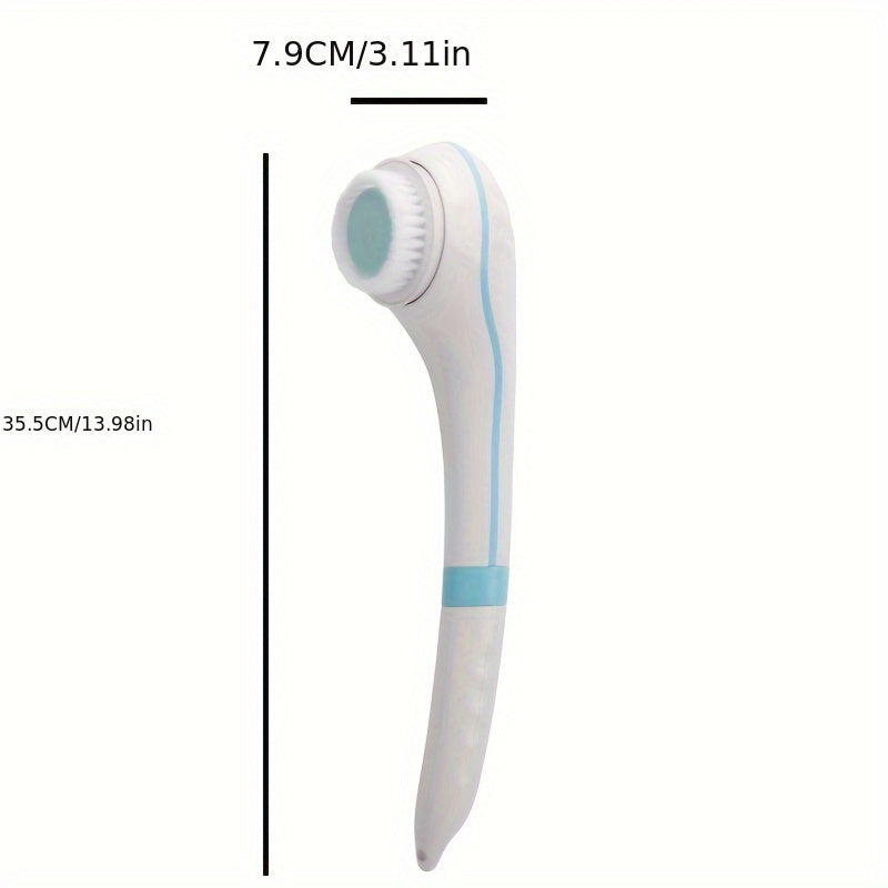 New Electric Bath Brush Home Automatic Back Scrubber Detachable Head Shower Massager, Lightweight and Portable