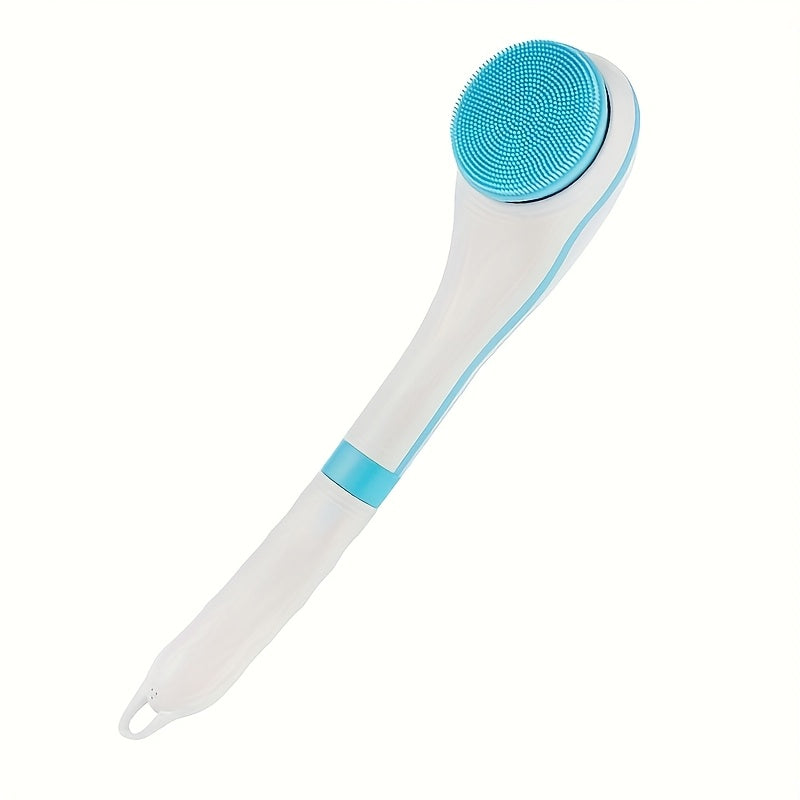 1pc Fully Automatic Electric Shower Brush With Five Brush Heads, Handheld Massage Body Brush, Lazy Back Scrubber Back With Long Handle, Formaldehyde-Free Spa Exfoliating Scrub For Back And Full Body Cleansing